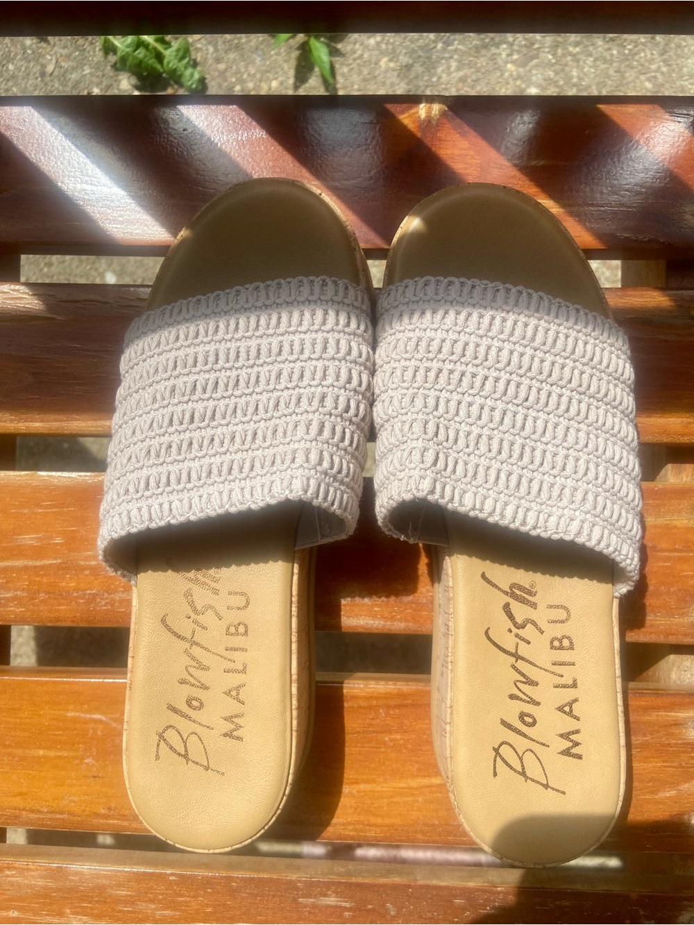 🐡👡🏖️Blowfish Malibu “Maracelia” Woven Cork Platform Slides SIZE 8🌞👡🐡 - Picture 5 of 9